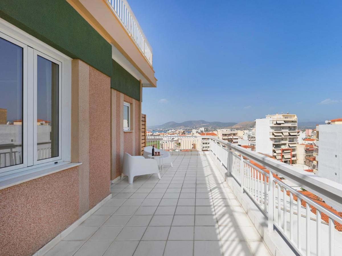 Modern Penthouse Overlooking Halkis Chalkida Ngoại thất bức ảnh