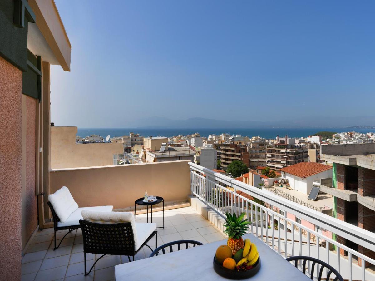 Modern Penthouse Overlooking Halkis Chalkida Ngoại thất bức ảnh